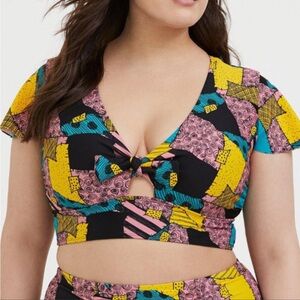 Nightmare Before Xmas TORRID size 4 swim top